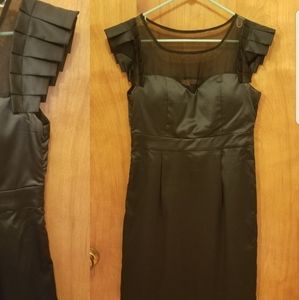 Minuet Black Satin Dress